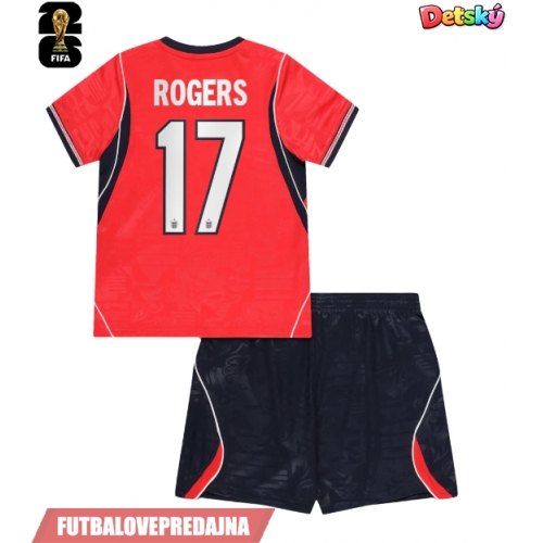 Lacne Dětský Futbalové dres Anglicko Morgan Rogers #17 MS 2026 Krátky Rukáv - Preč (+ trenírky)